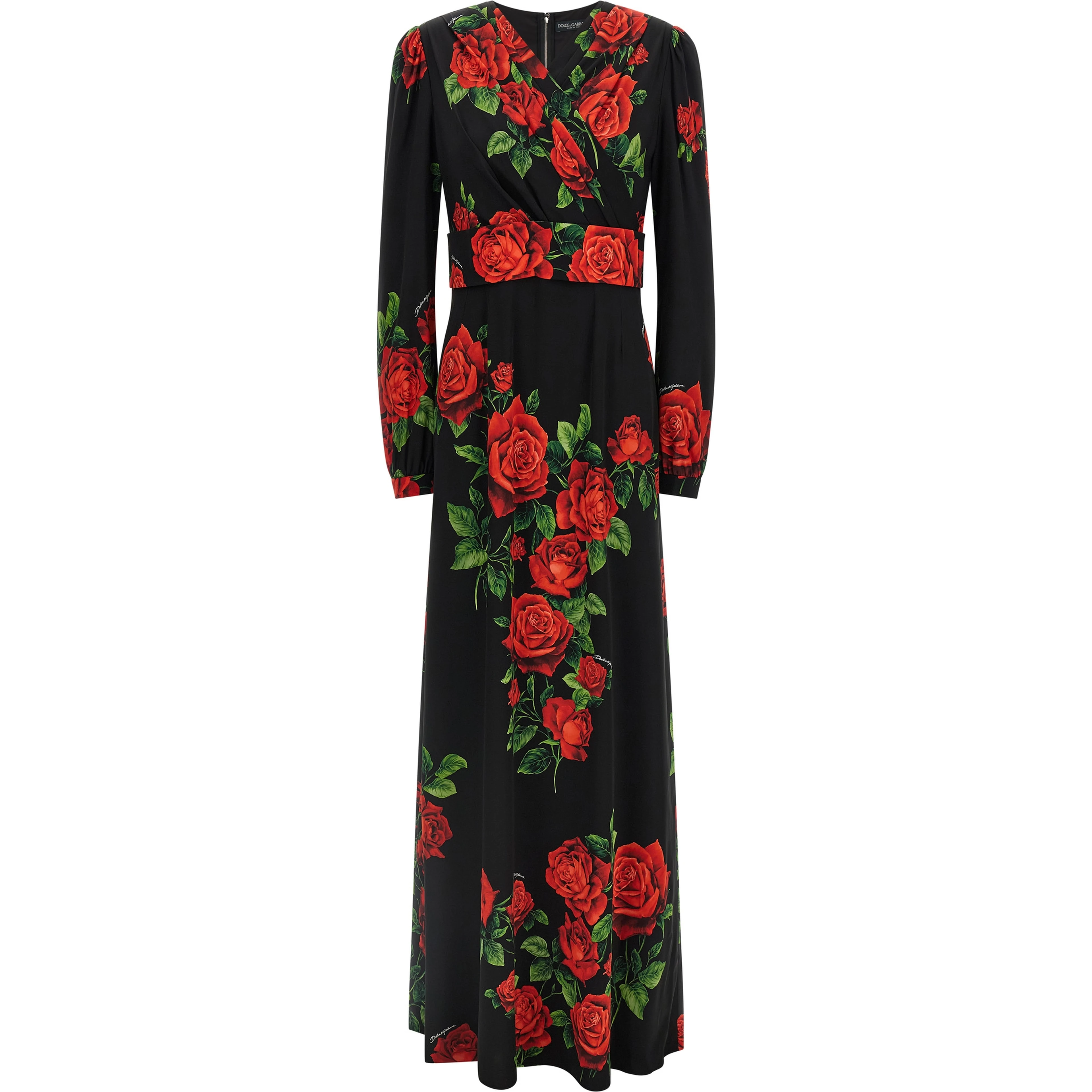 Red Silk Long Dress