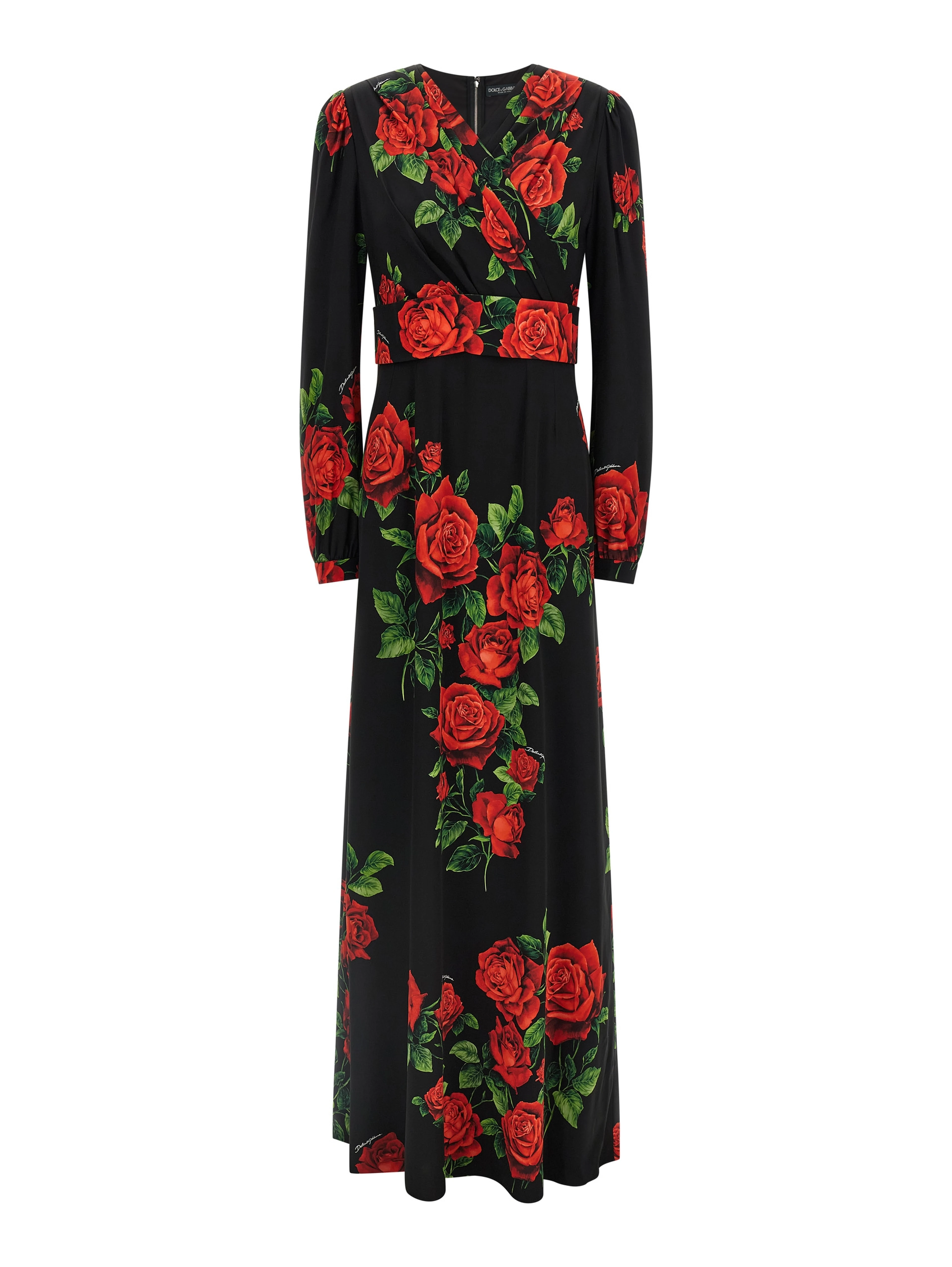 Red Silk Long Dress