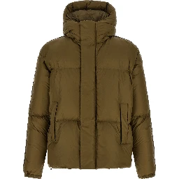Bicolor Polyamide Full-Length Jacket