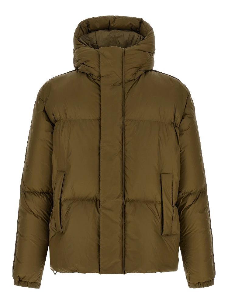 Bicolor Polyamide Full-Length Jacket