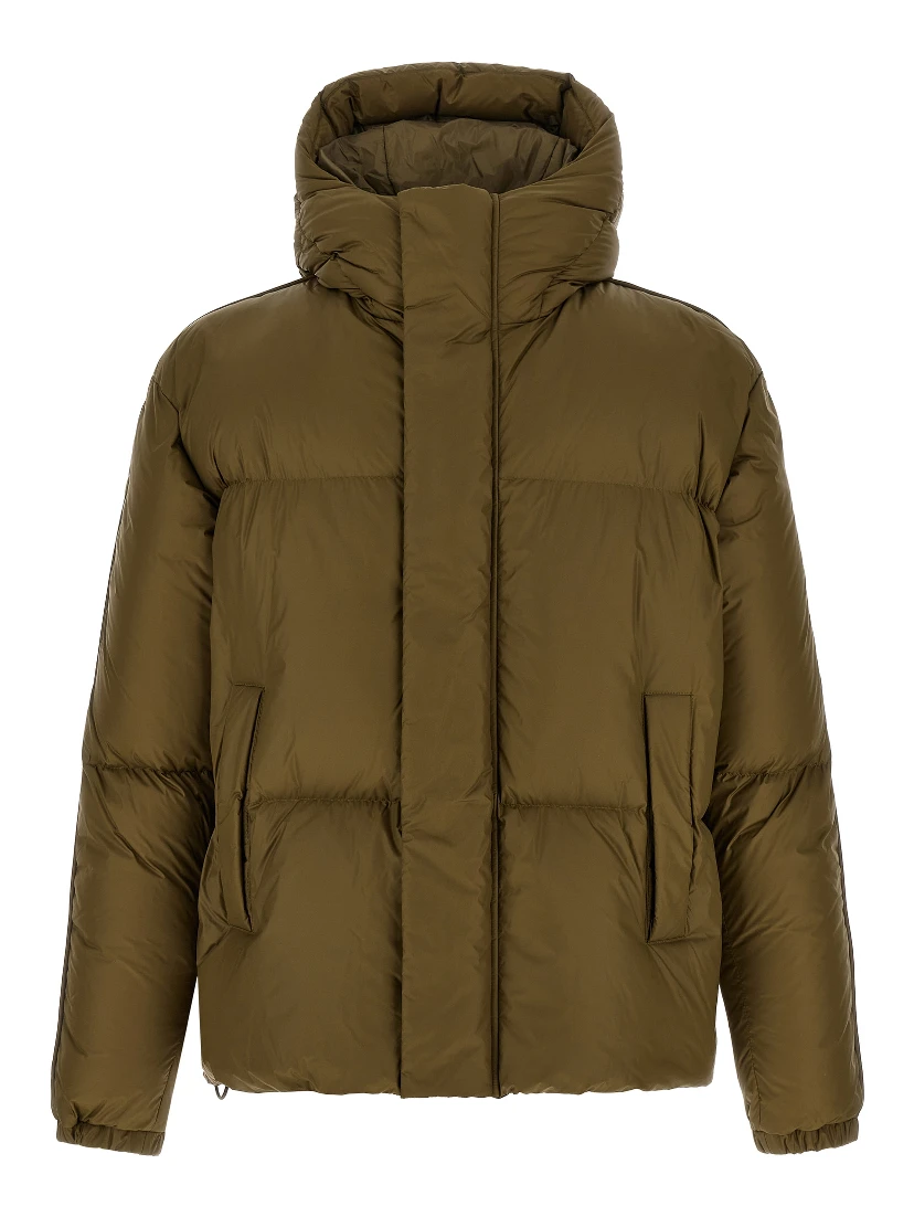 Bicolor Polyamide Full-Length Jacket