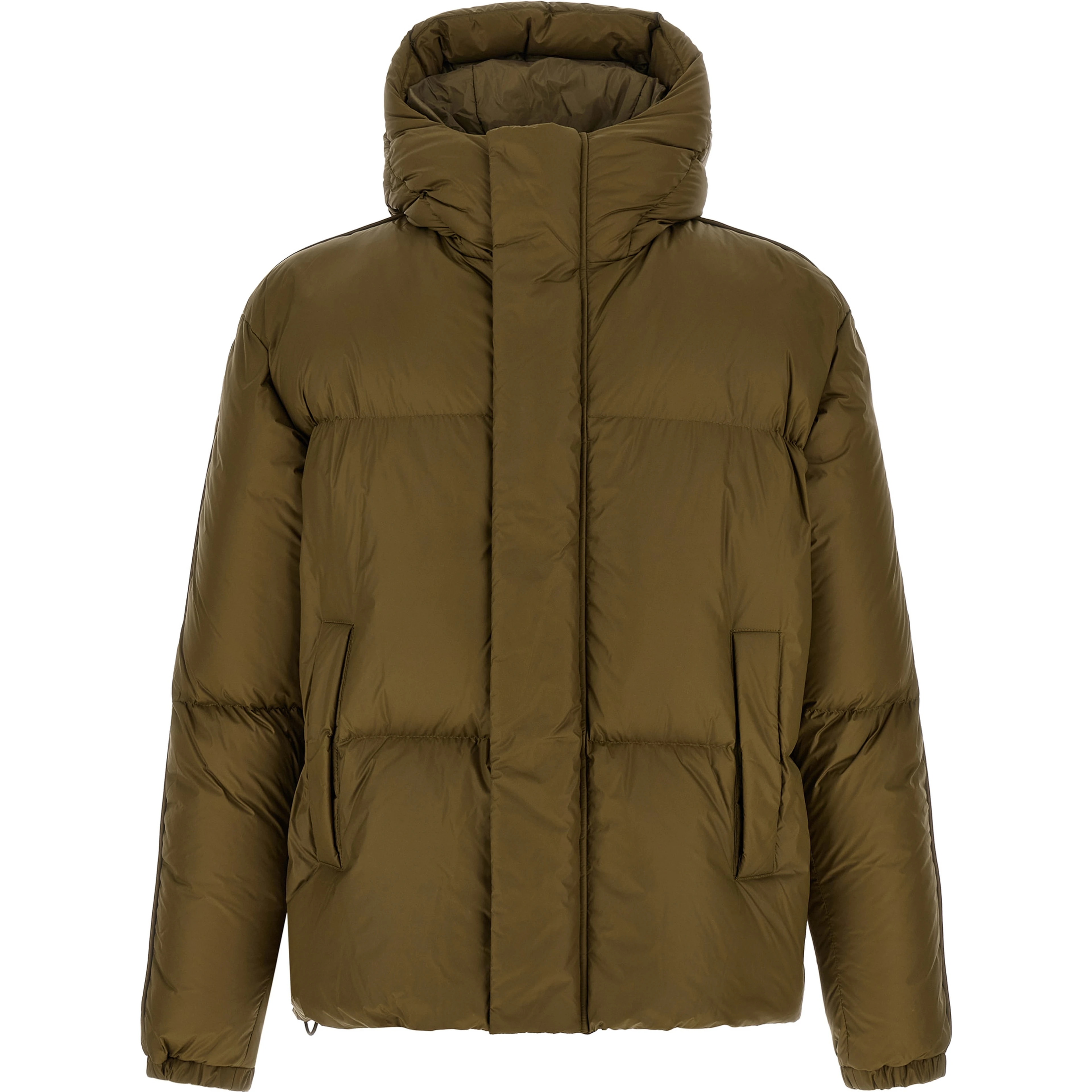 Bicolor Polyamide Full-Length Jacket