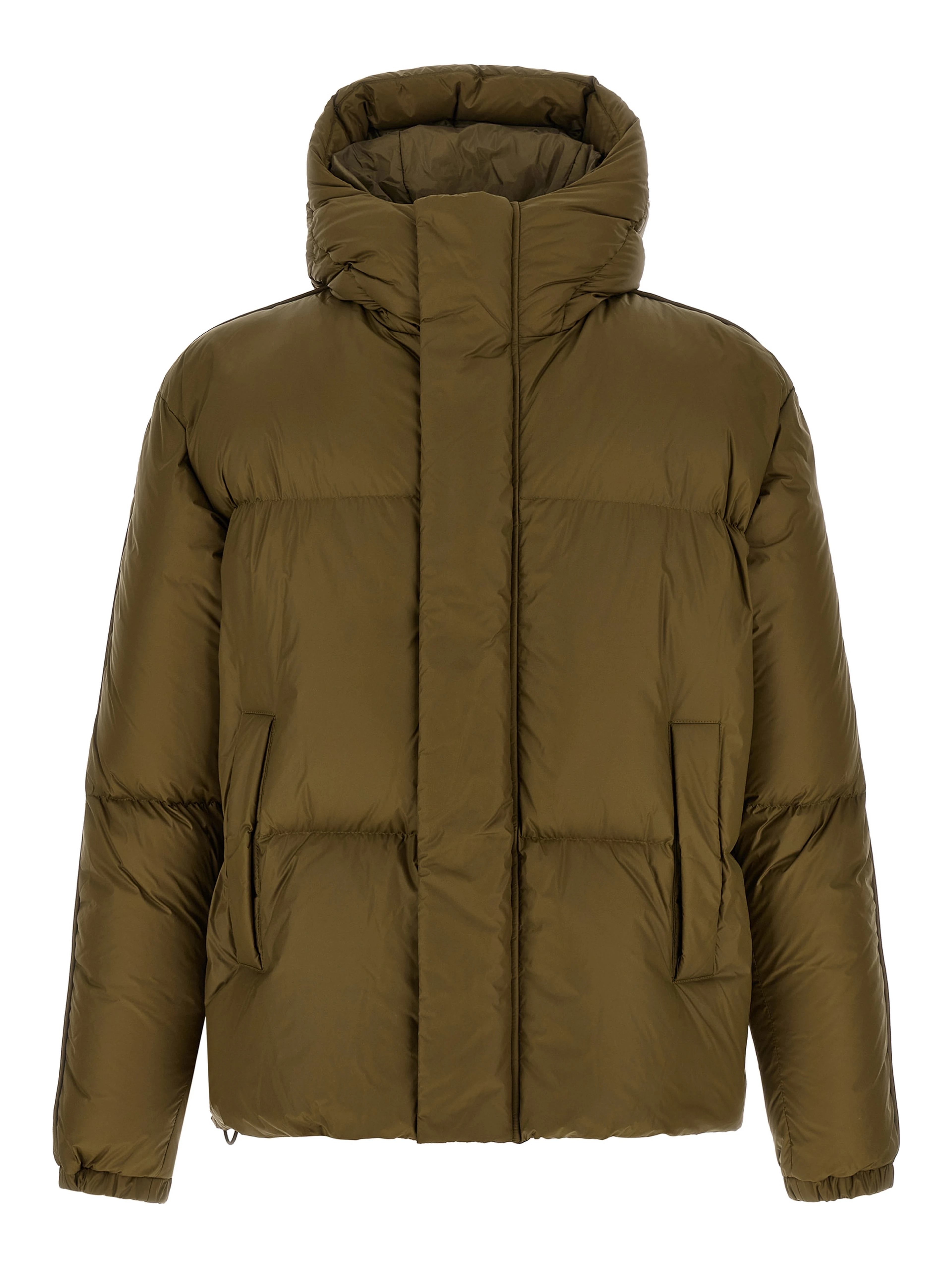 Bicolor Polyamide Full-Length Jacket