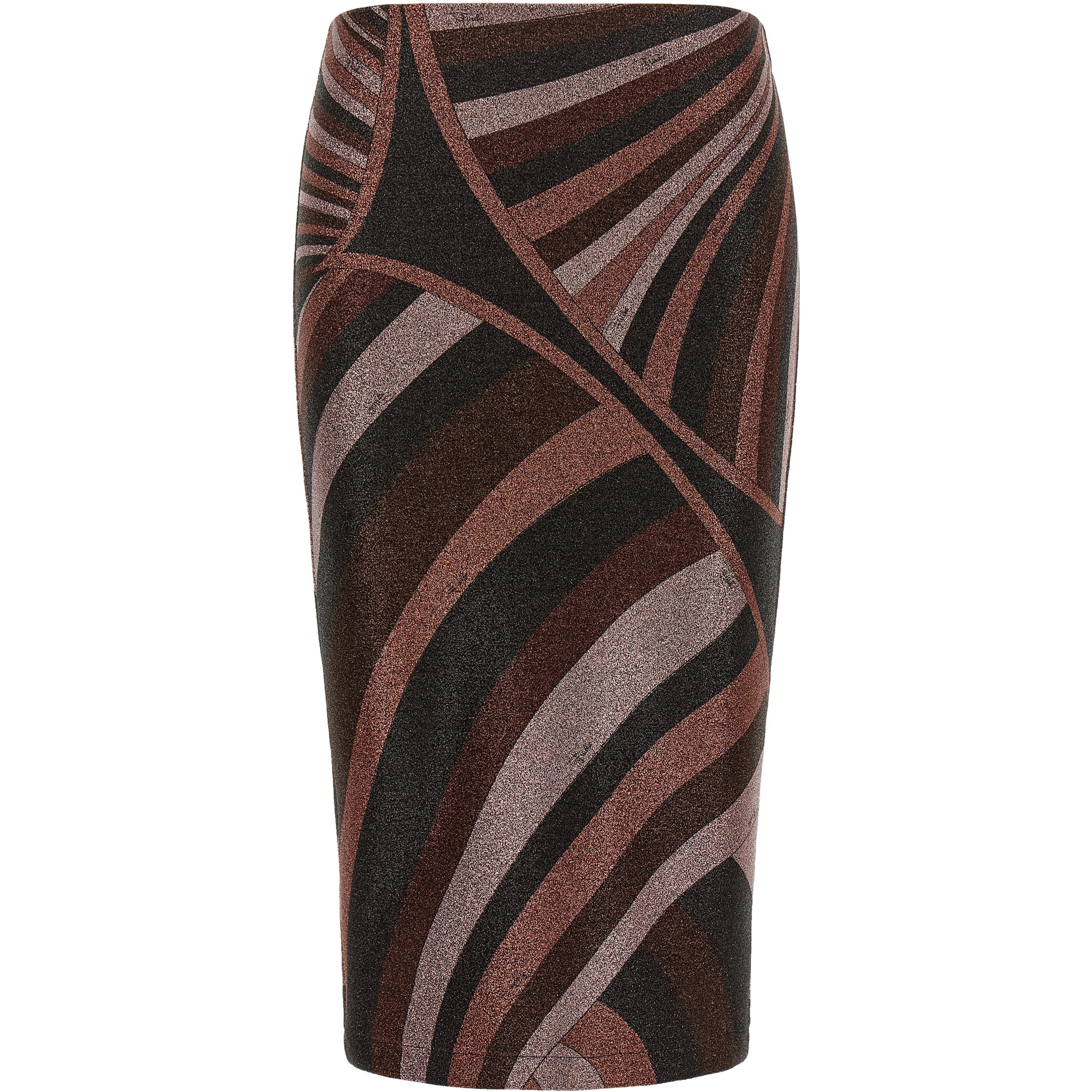 Bordeaux Polyamide Midi Skirt