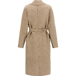 Beige Virgin Wool Coat