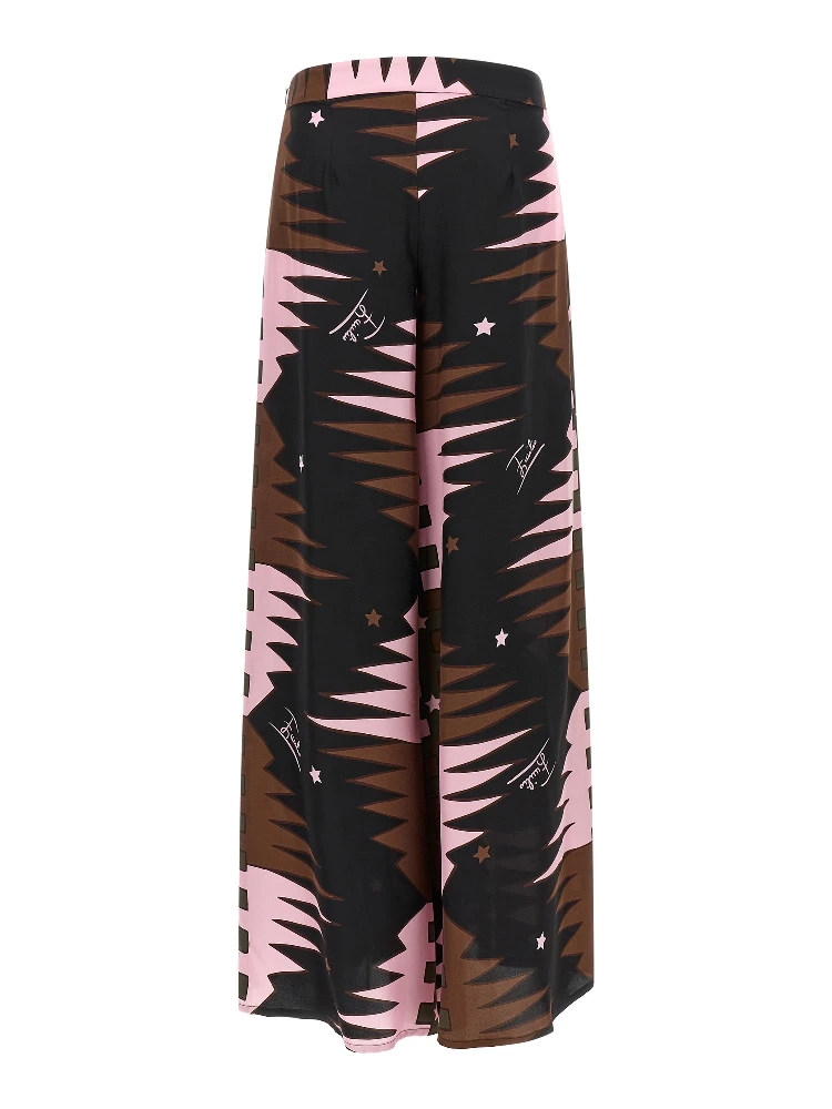 Multicolor Silk Casual Pants alternative