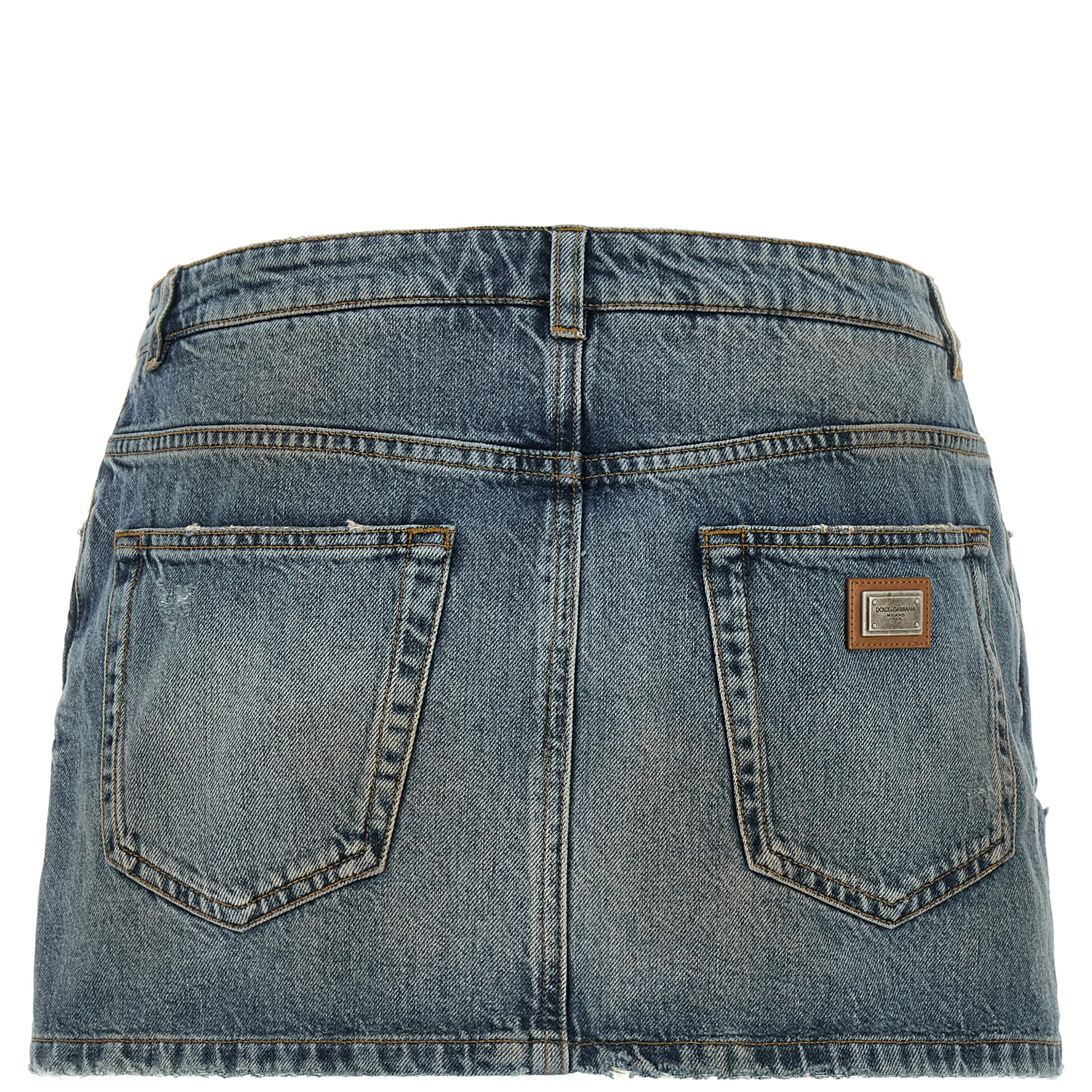 Blue Cotton Long Skirt