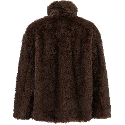 Brown Polyester Coat