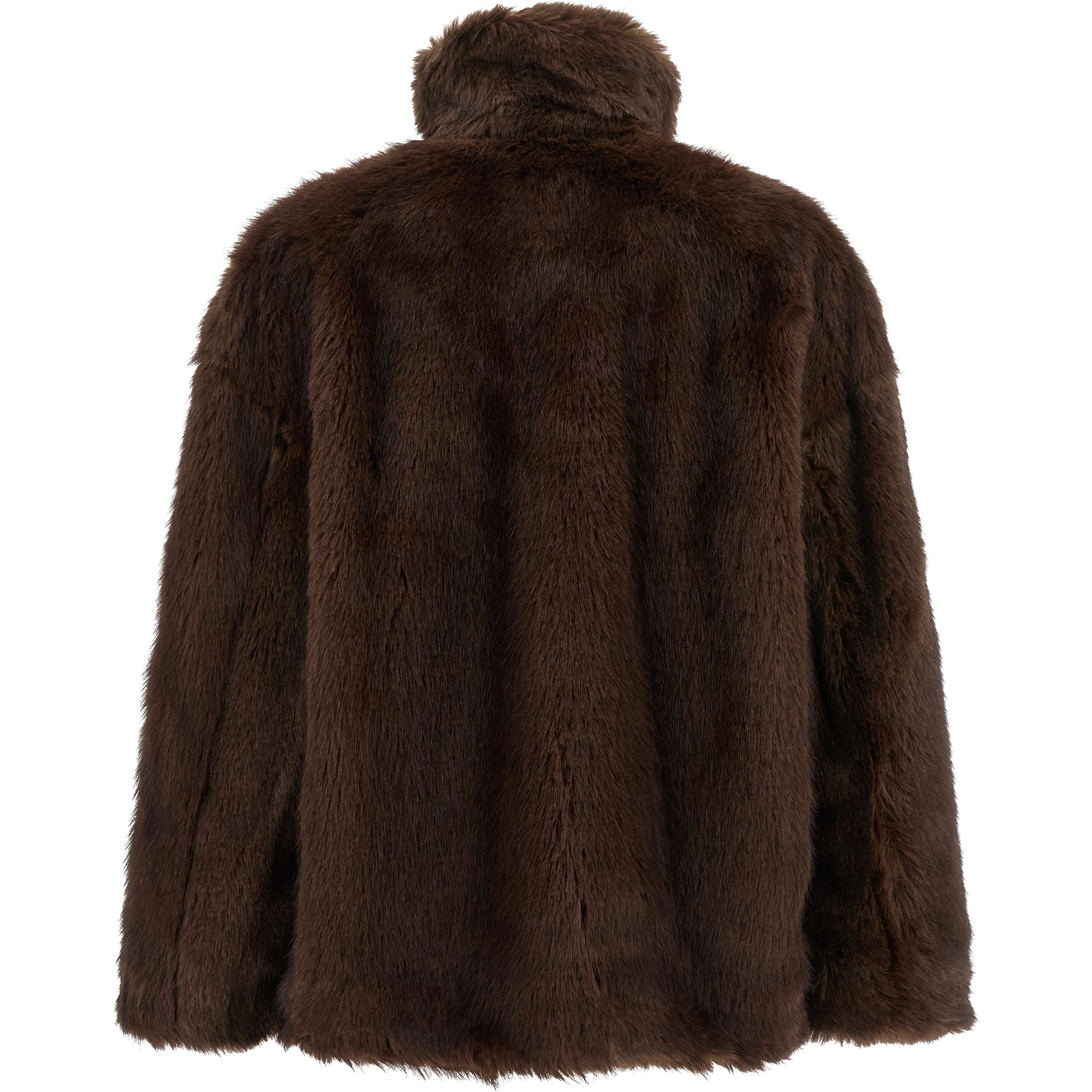 Brown Polyester Coat