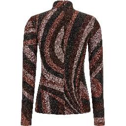 Bordeaux Polyamide Cardigan