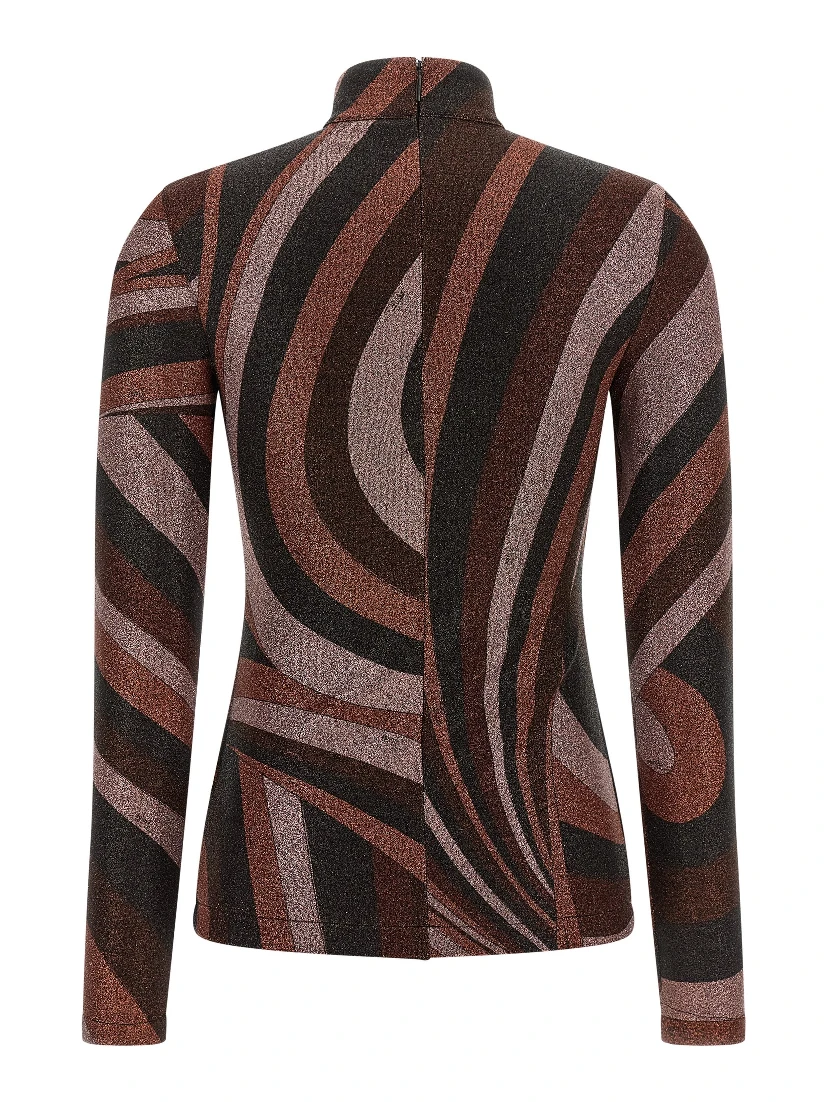 Bordeaux Polyamide Cardigan