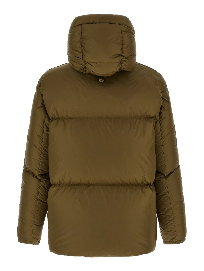 Bicolor Polyamide Full-Length Jacket