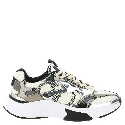 Multicolor Polyester Athletic Sneakers