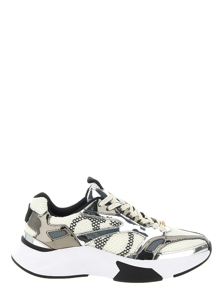 Multicolor Polyester Athletic Sneakers