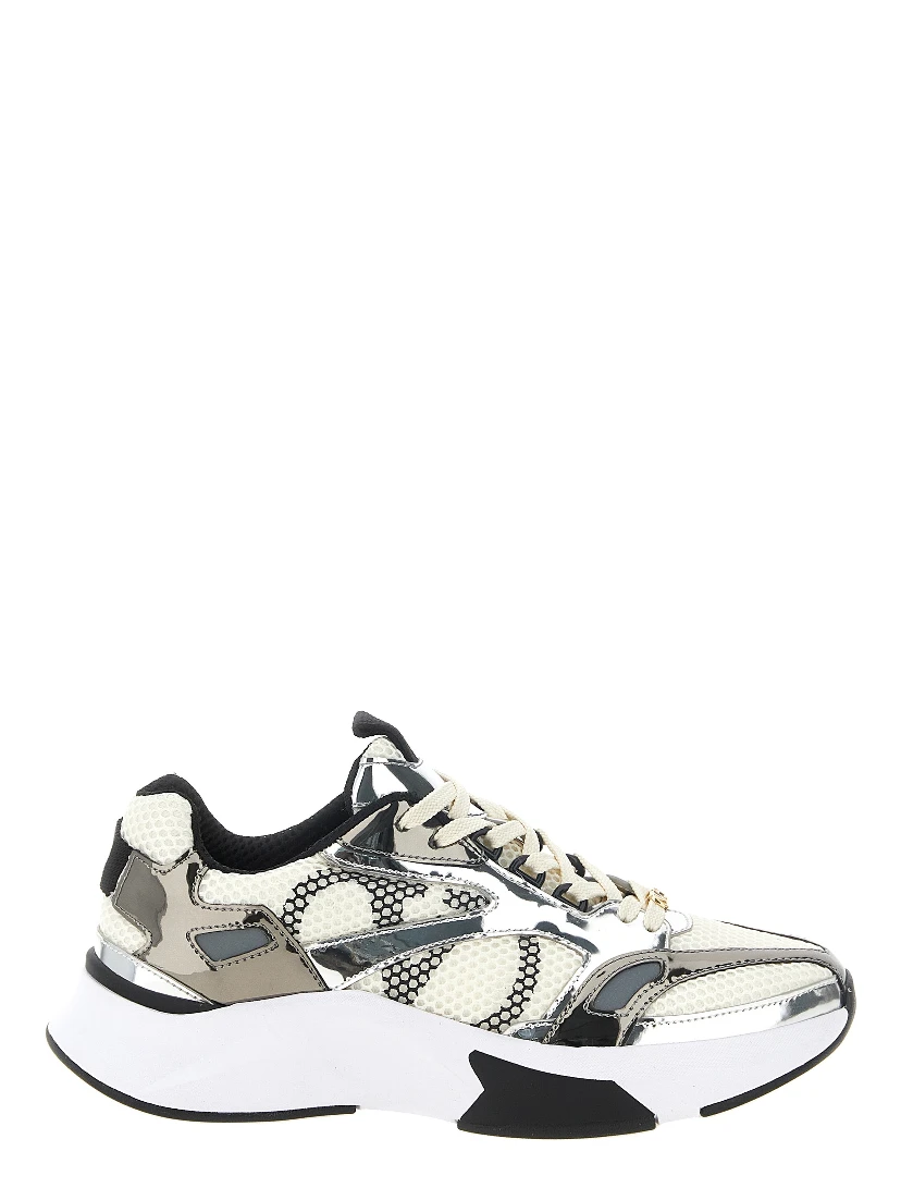 Multicolor Polyester Athletic Sneakers
