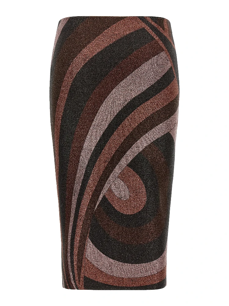 Bordeaux Polyamide Midi Skirt alternative