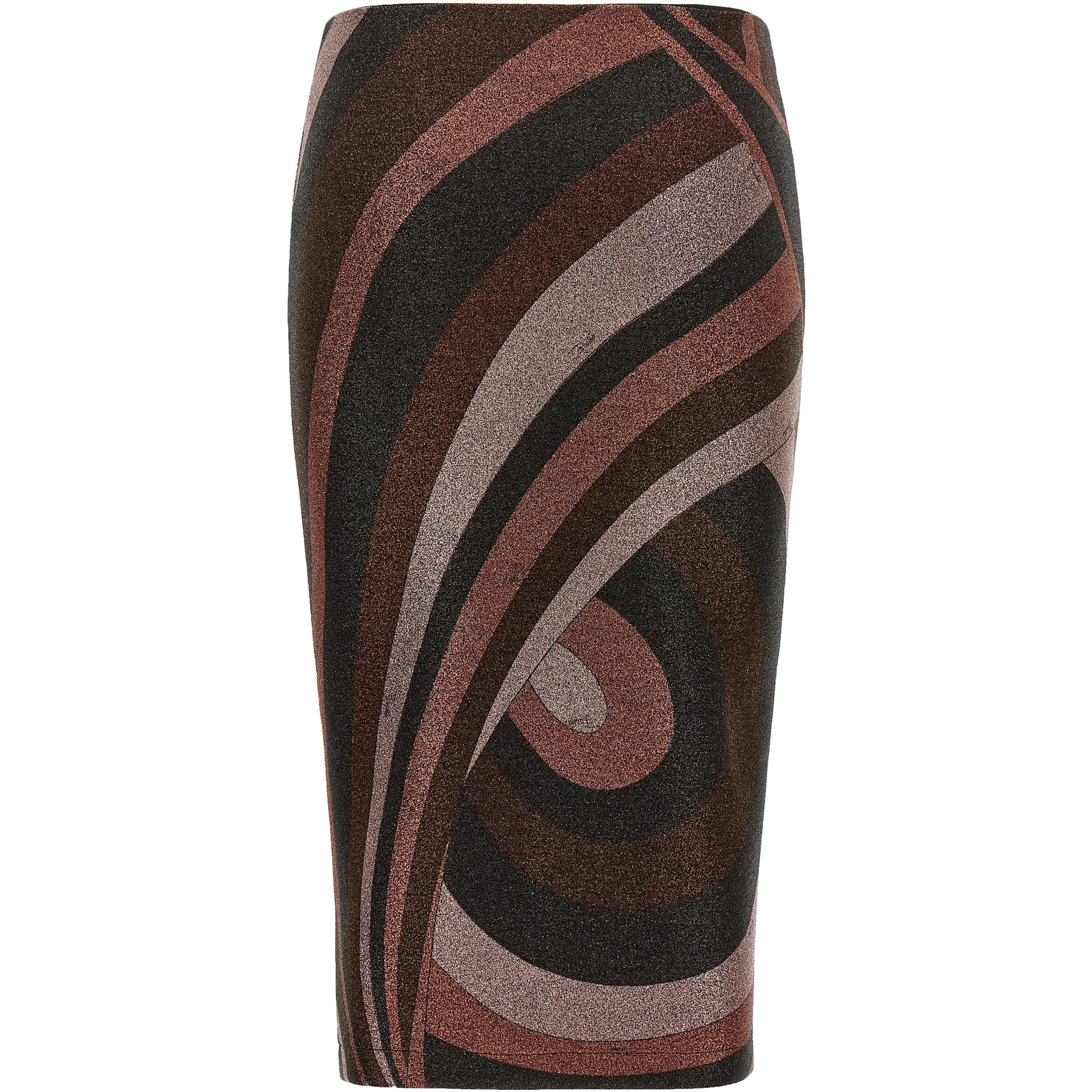 Bordeaux Polyamide Midi Skirt
