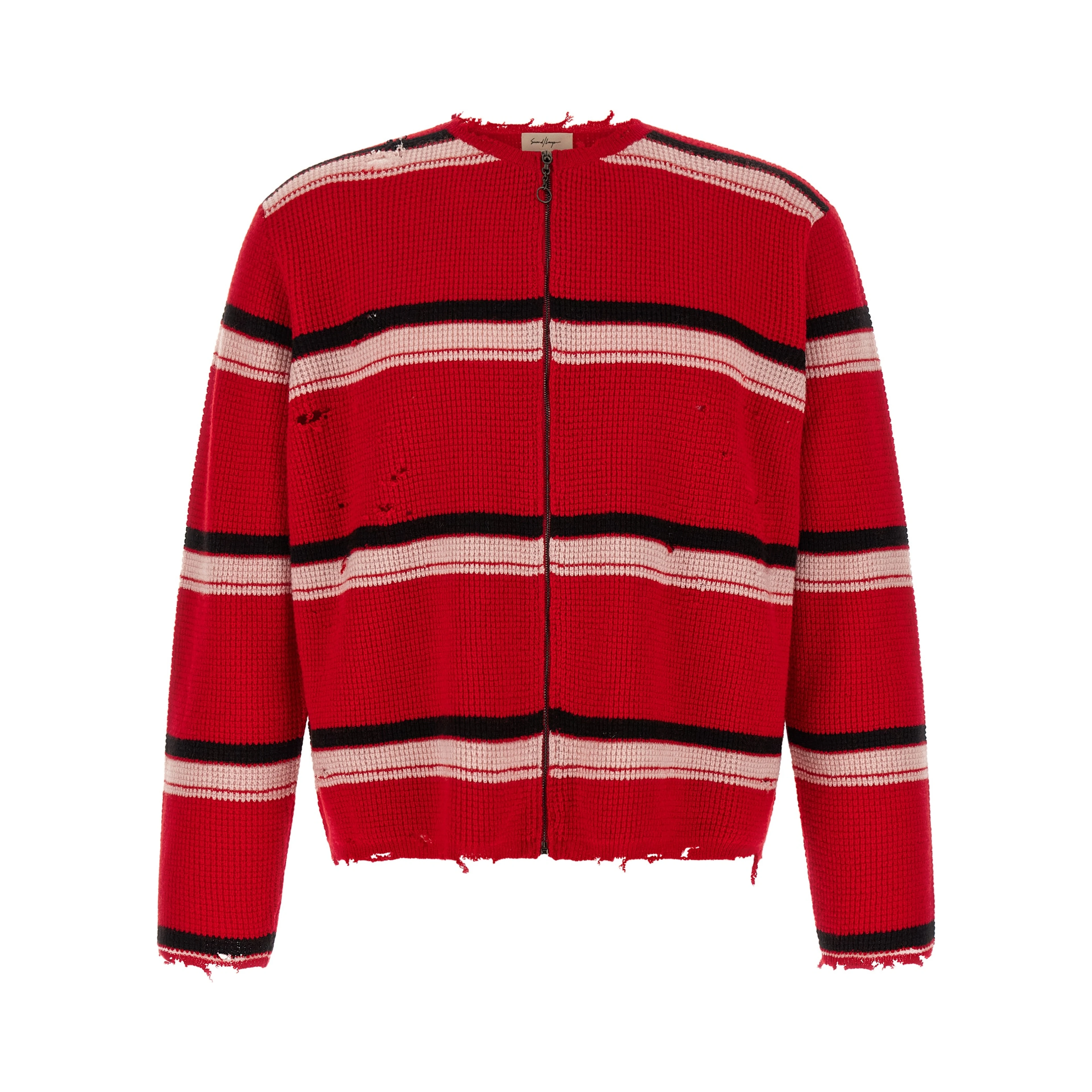 Red Wool Cardigan