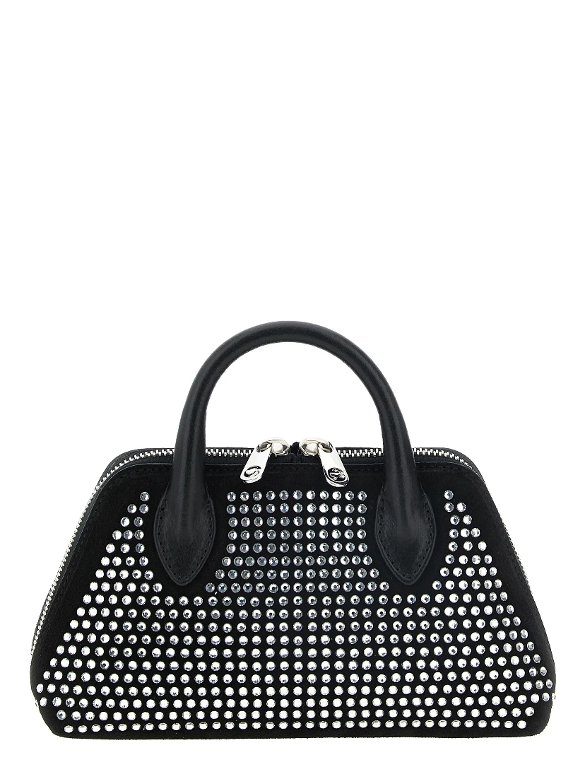 Black Cowhide Crossbody Bag