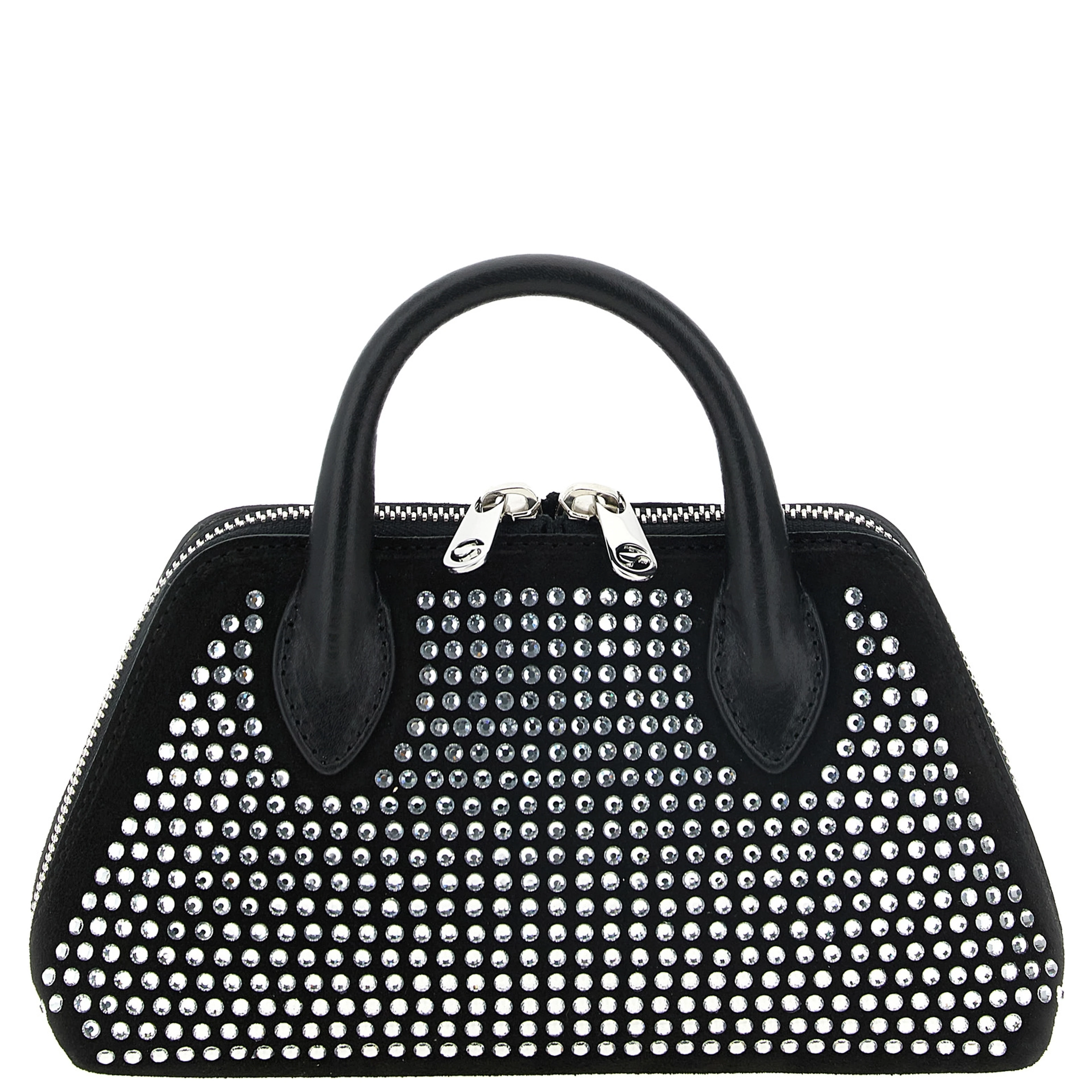Black Cowhide Crossbody Bag