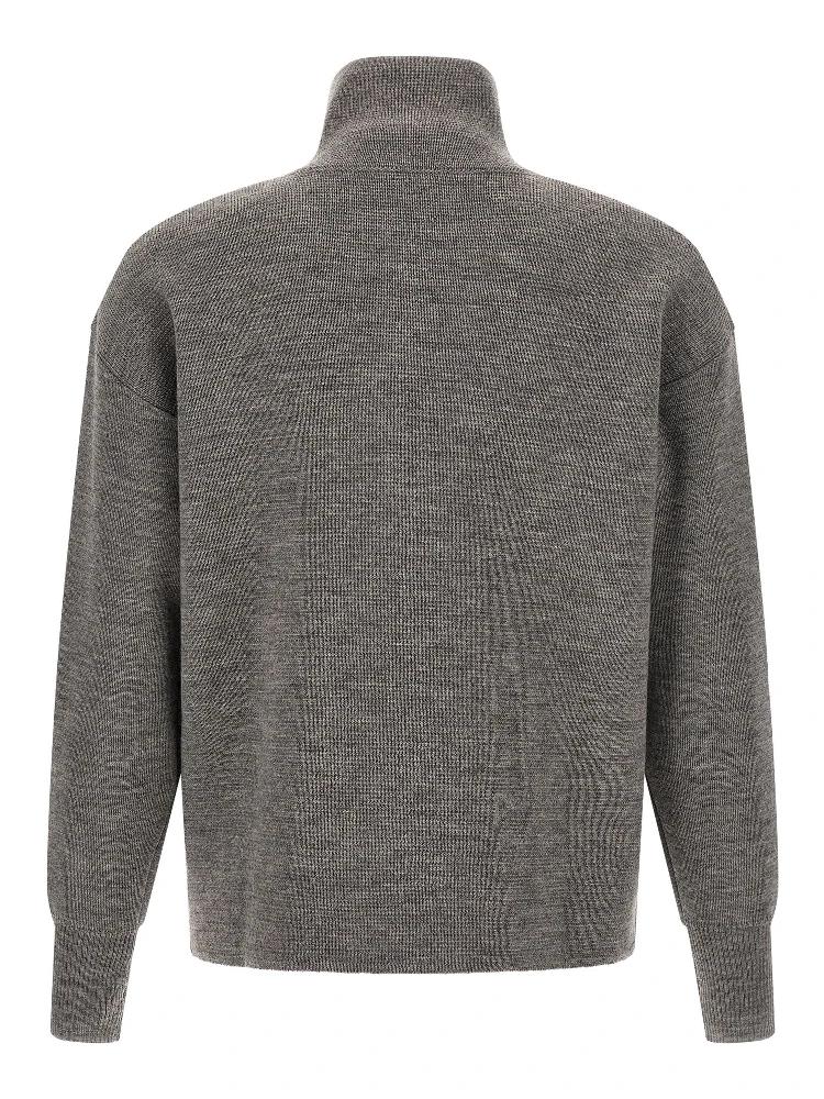 Gray Virgin Wool Cardigan alternative