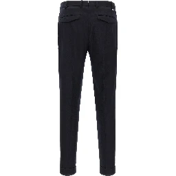 Blue Virgin Wool Dress Pants