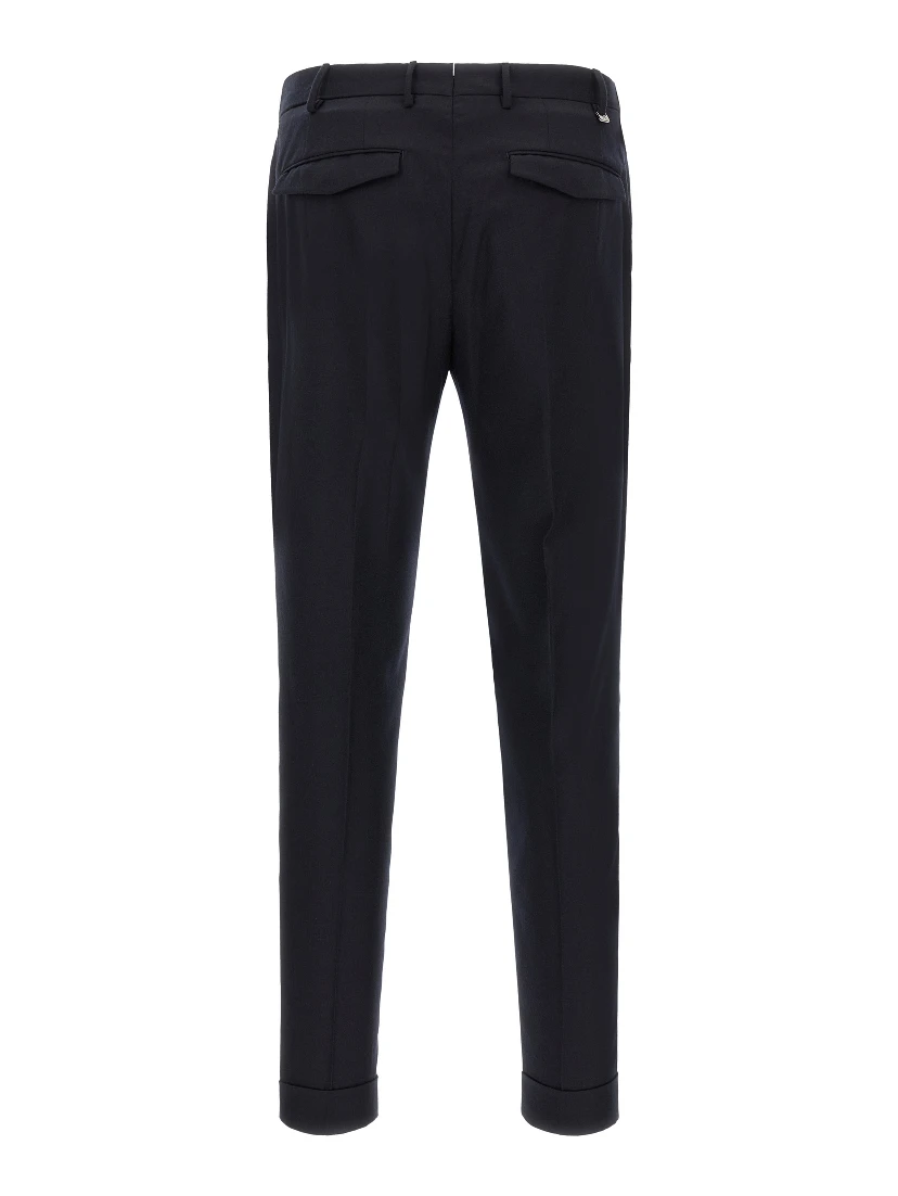 Blue Virgin Wool Dress Pants