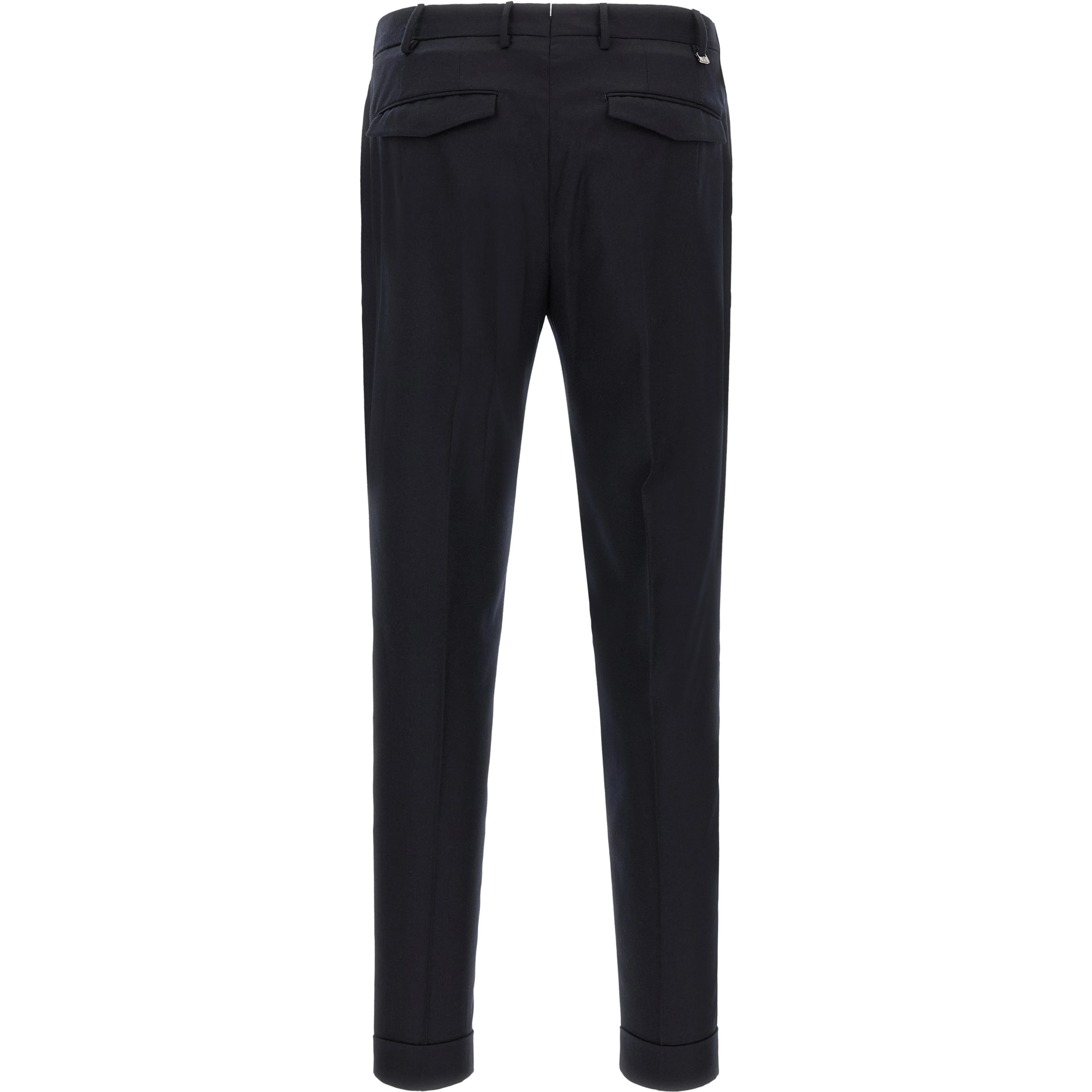 Blue Virgin Wool Dress Pants