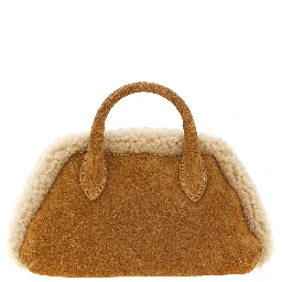 Beige Cowhide Crossbody Bag