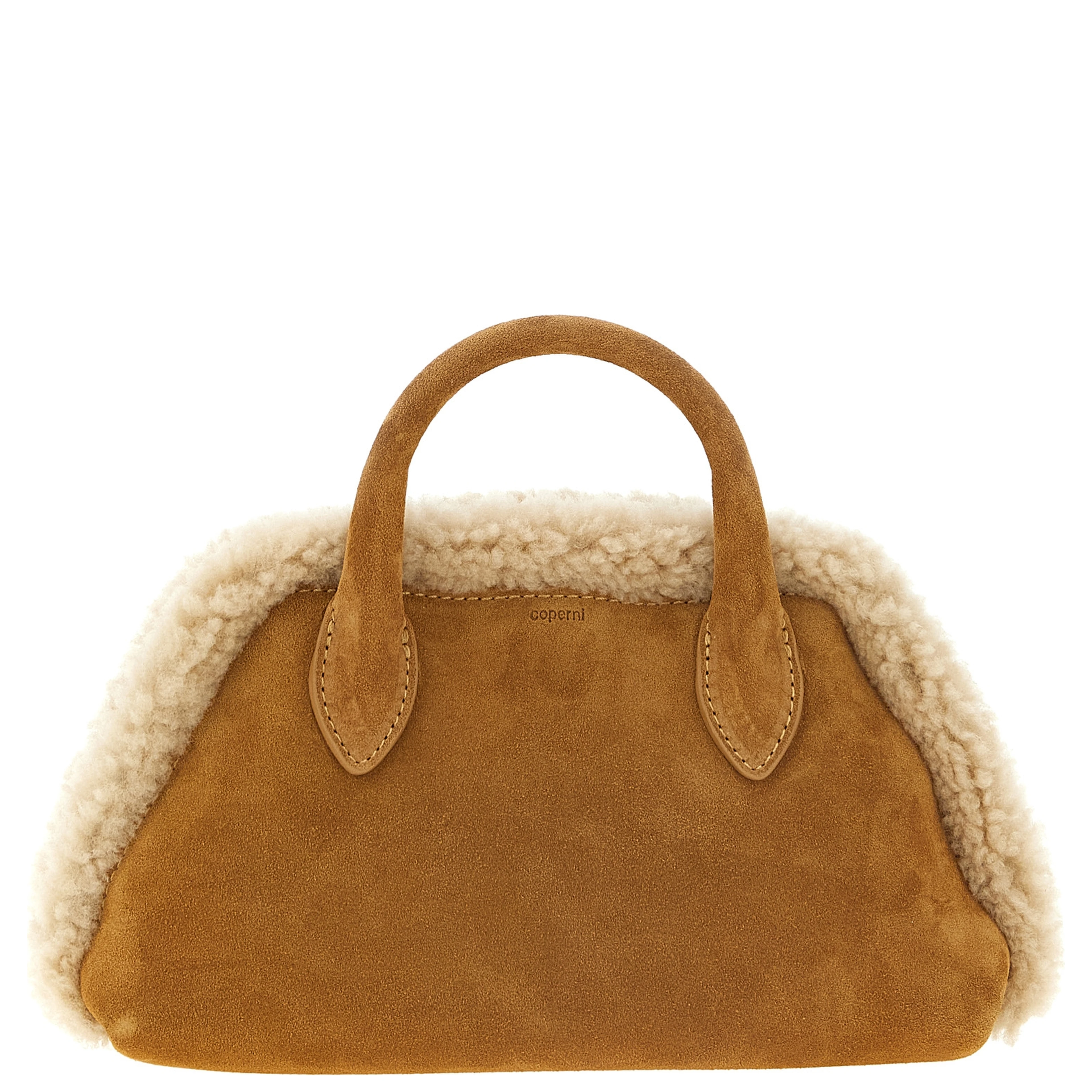 Beige Cowhide Crossbody Bag