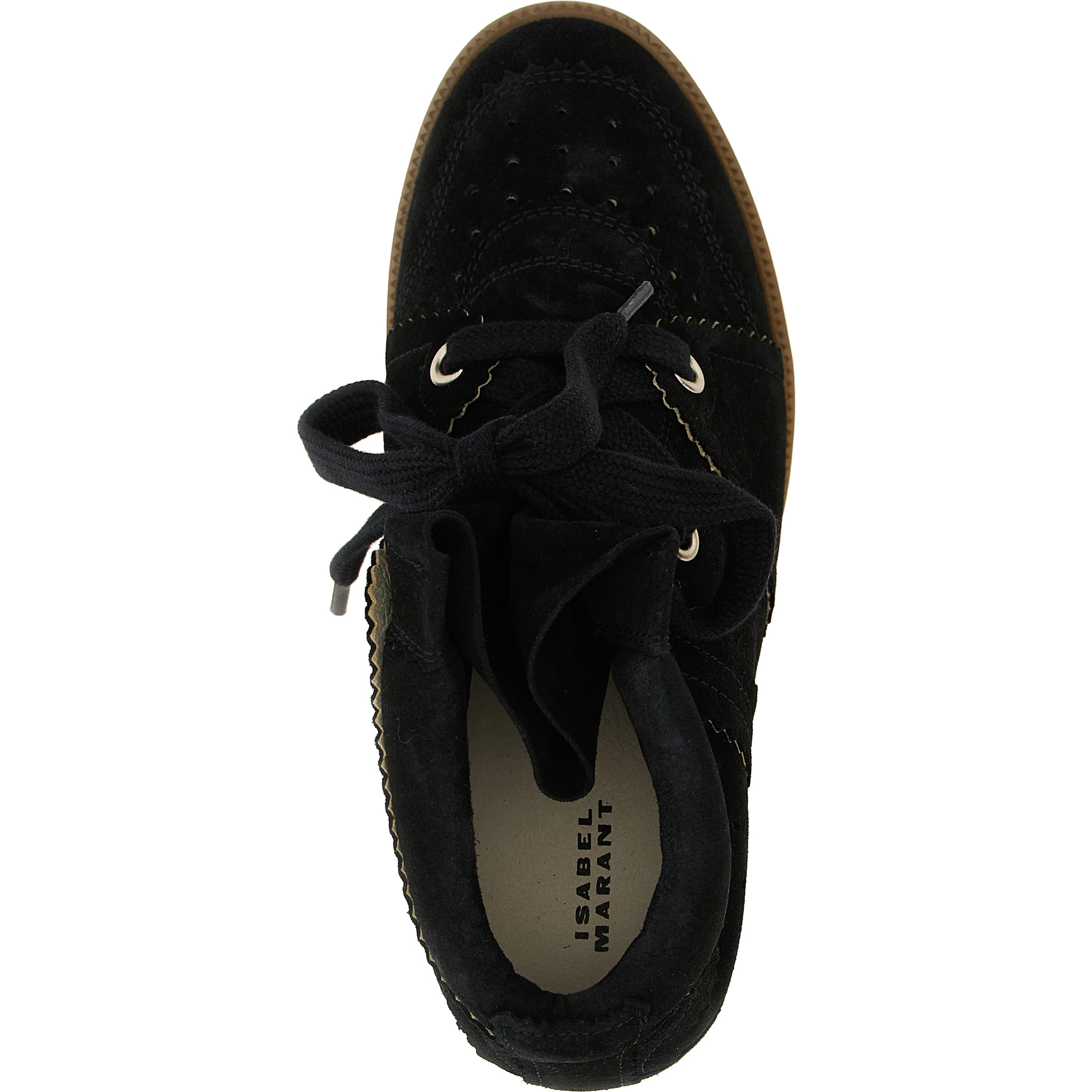 Black Cowhide Wedge Sandals