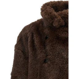 Brown Polyester Coat