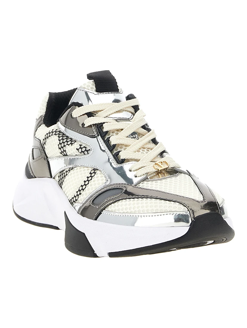 Multicolor Polyester Athletic Sneakers