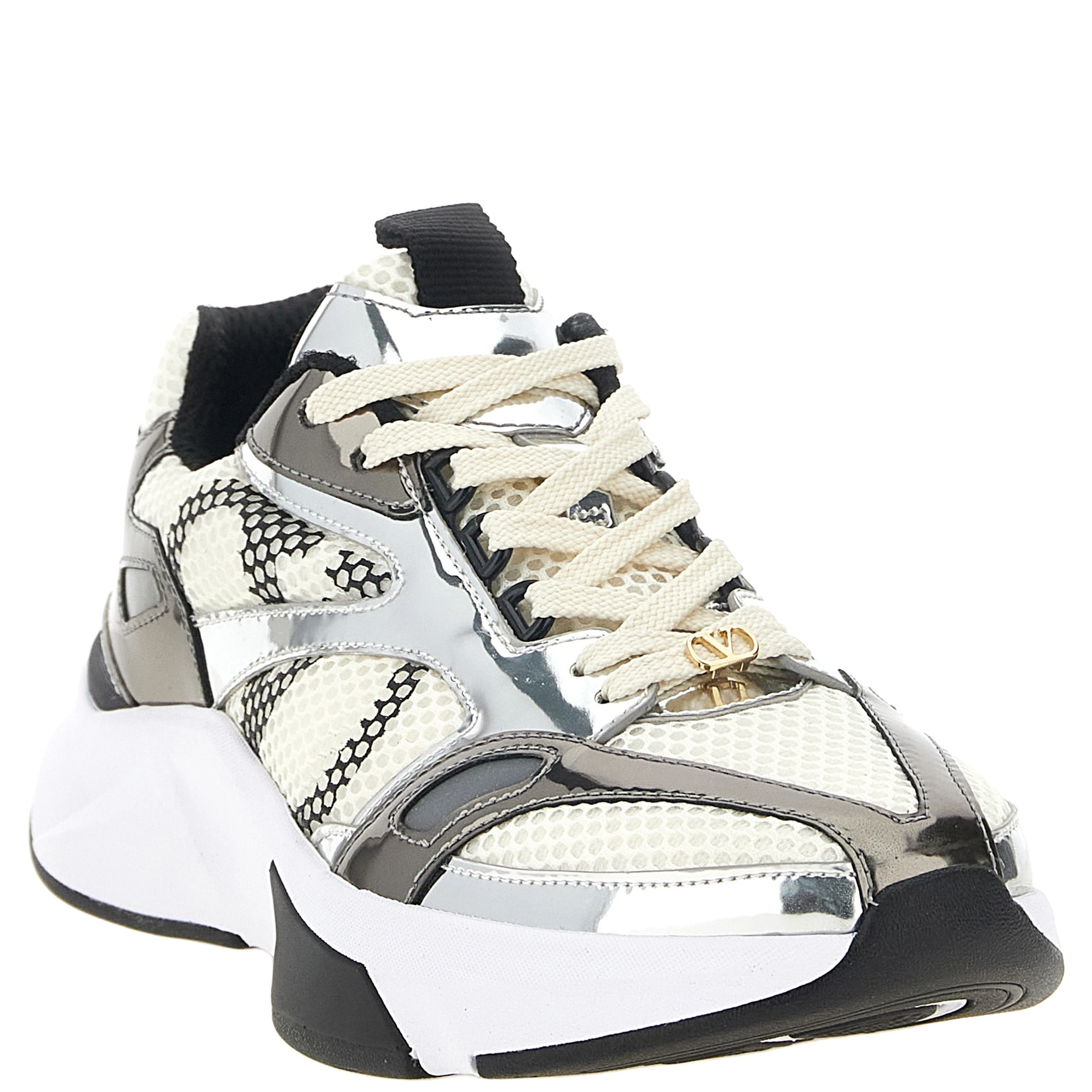 Multicolor Polyester Athletic Sneakers