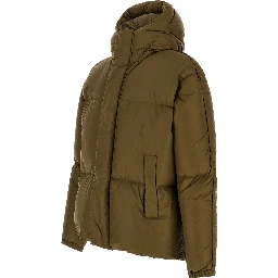 Bicolor Polyamide Full-Length Jacket