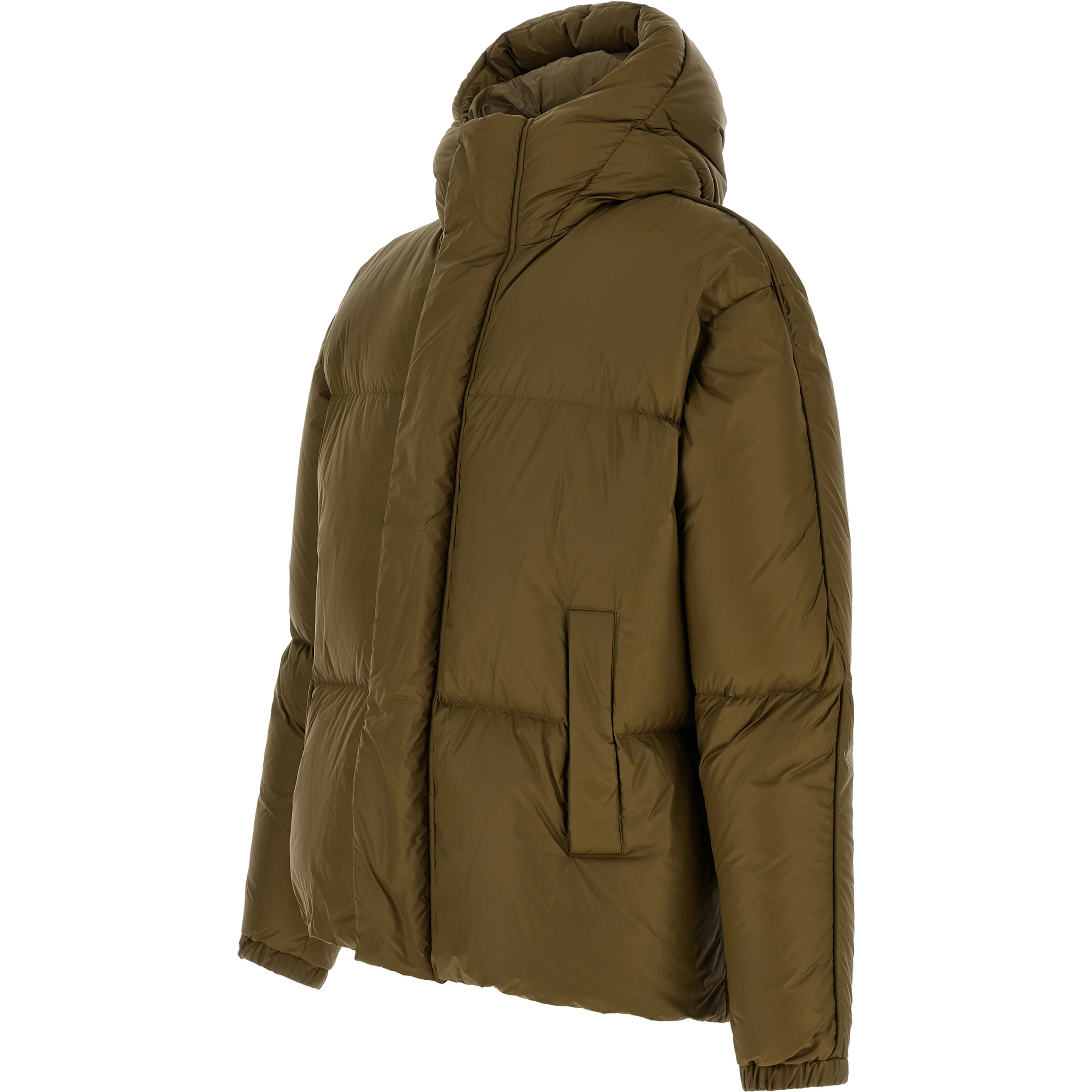 Bicolor Polyamide Full-Length Jacket