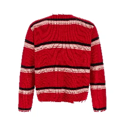 Red Wool Cardigan