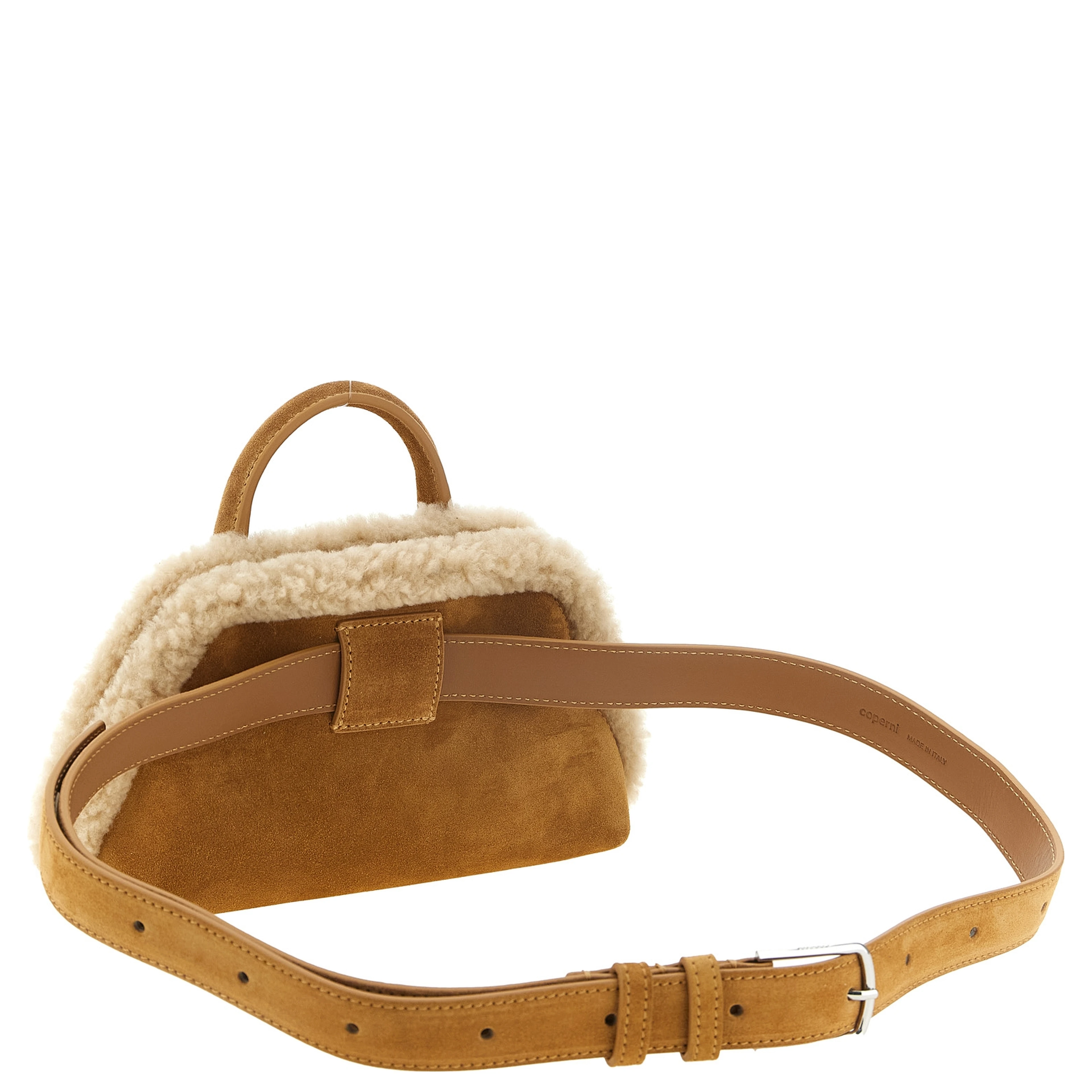 Beige Cowhide Crossbody Bag