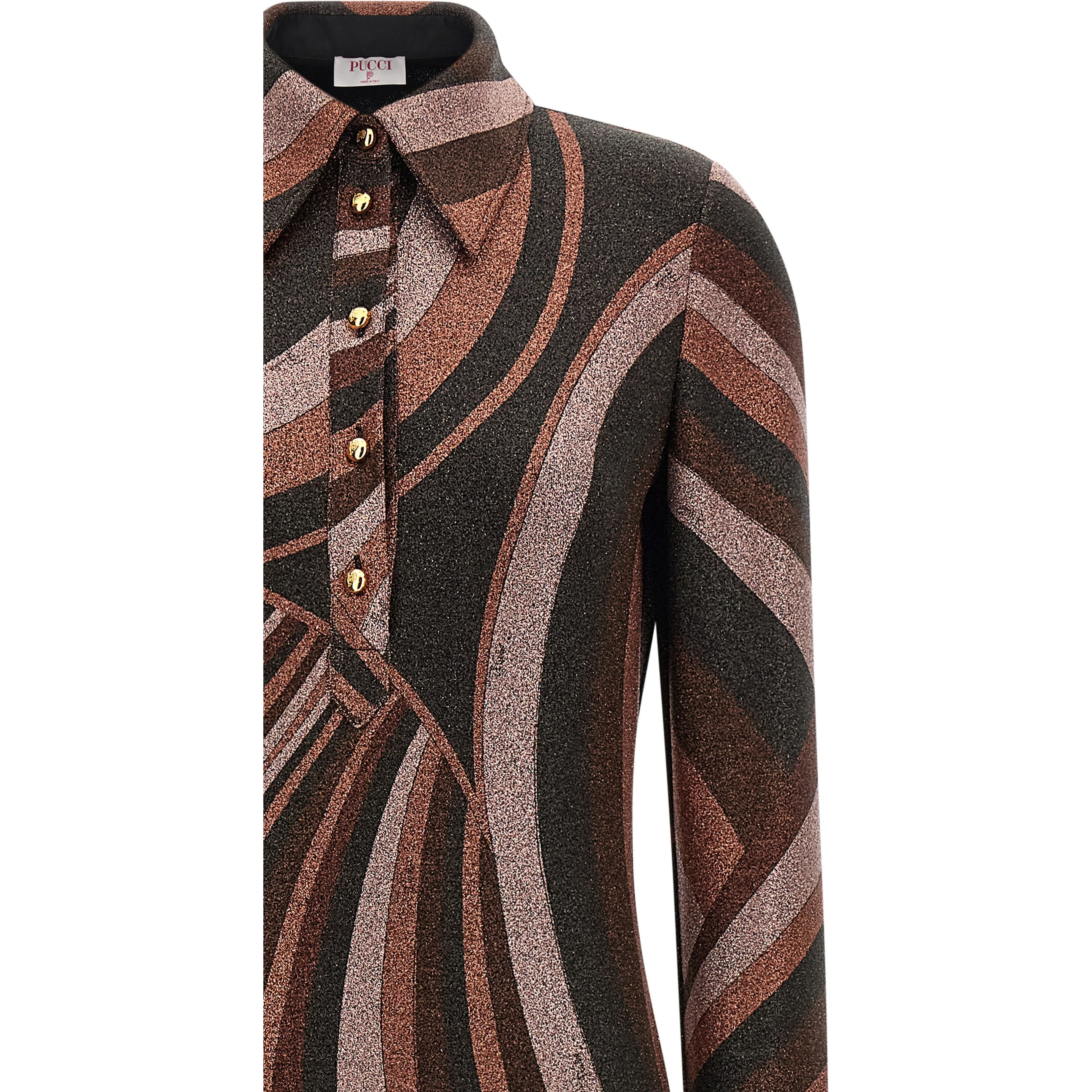 Bordeaux Polyamide Long Dress