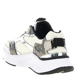 Multicolor Polyester Athletic Sneakers