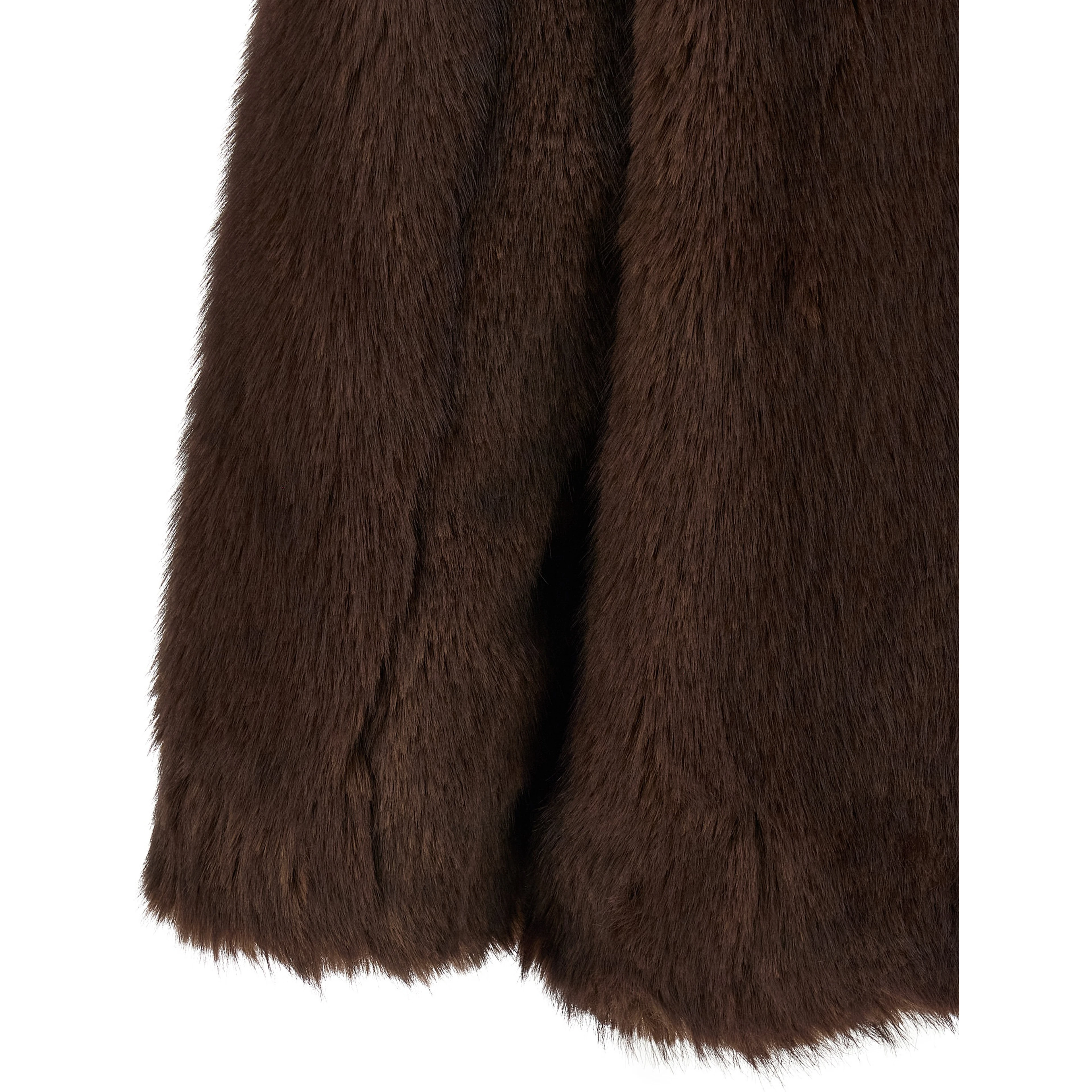 Brown Polyester Coat