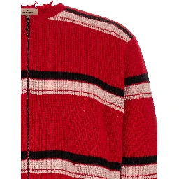 Red Wool Cardigan