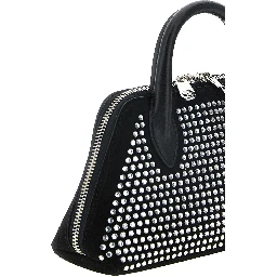 Black Cowhide Crossbody Bag