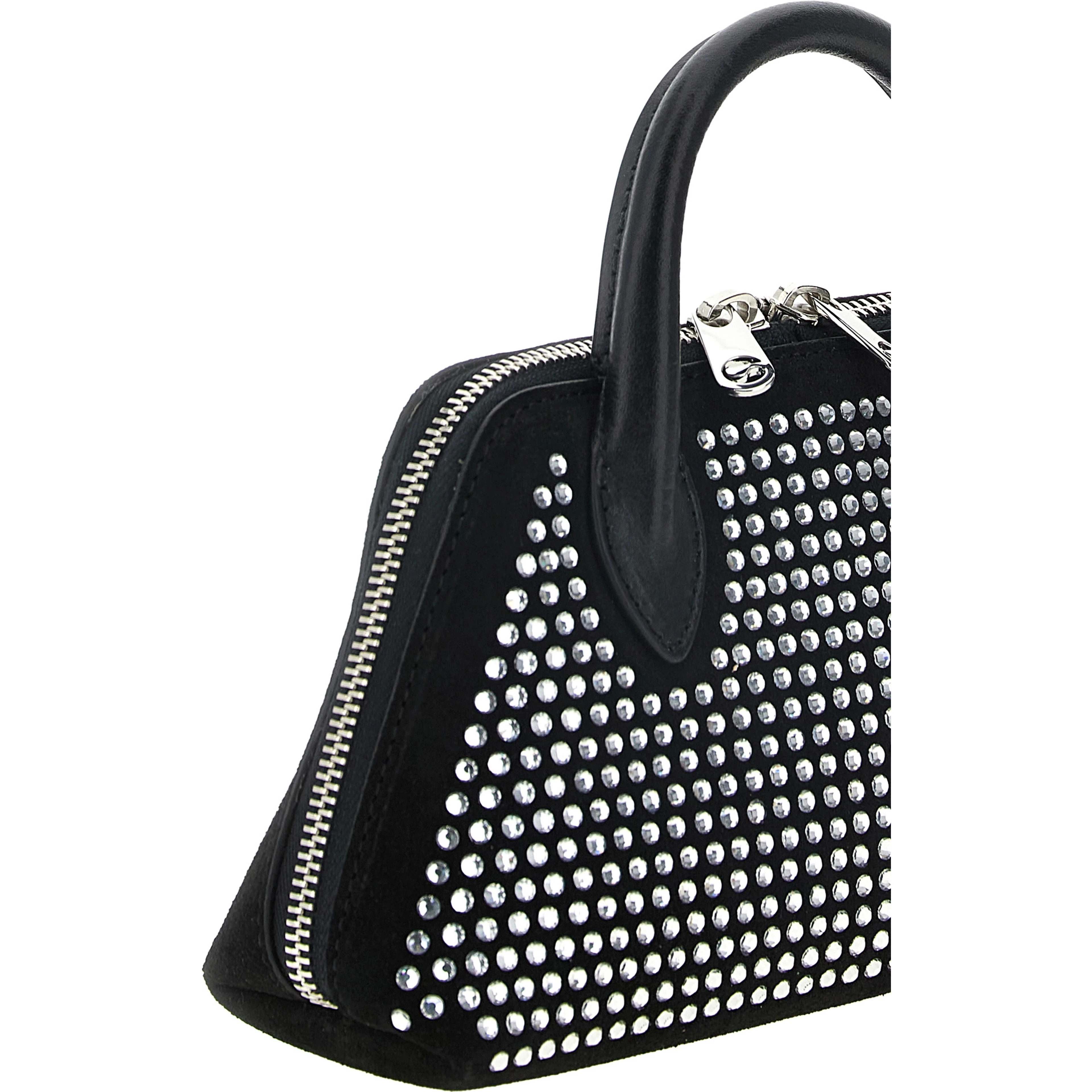 Black Cowhide Crossbody Bag