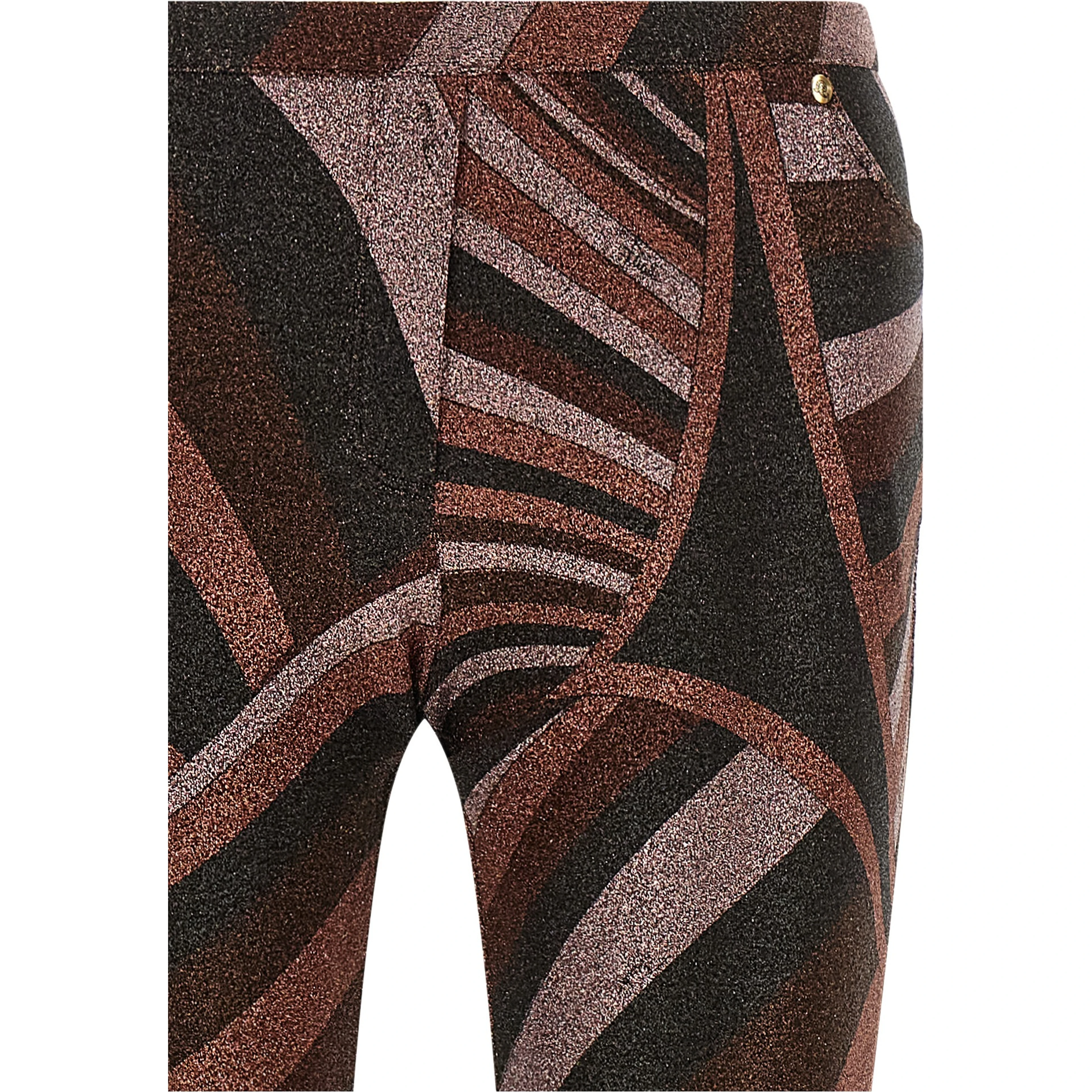 Bordeaux Polyamide Flared Pants