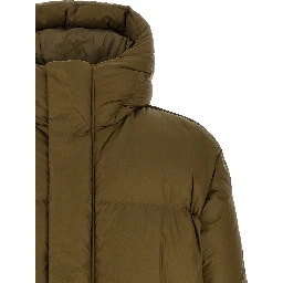 Bicolor Polyamide Full-Length Jacket