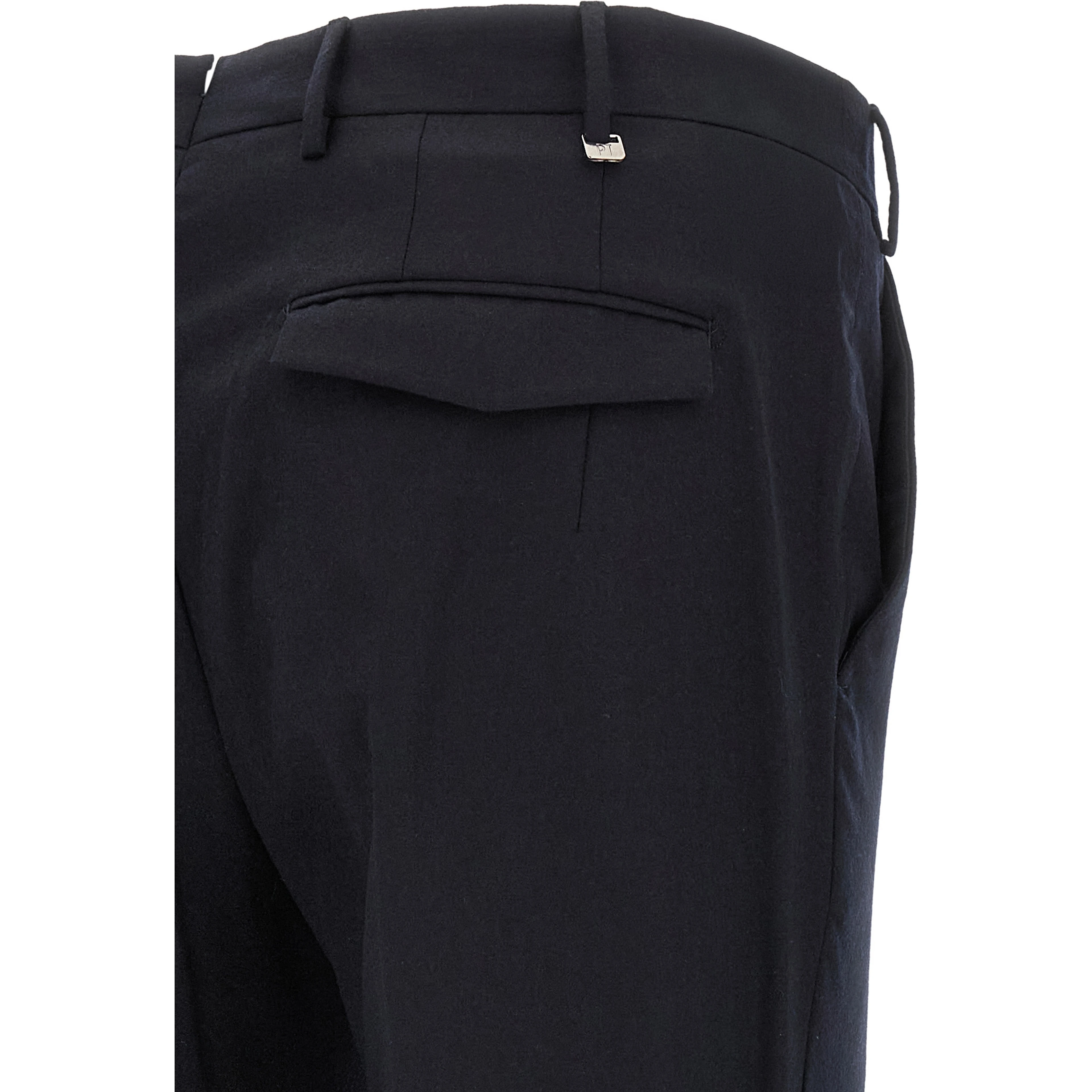 Blue Virgin Wool Dress Pants