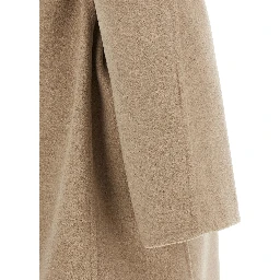 Beige Virgin Wool Coat