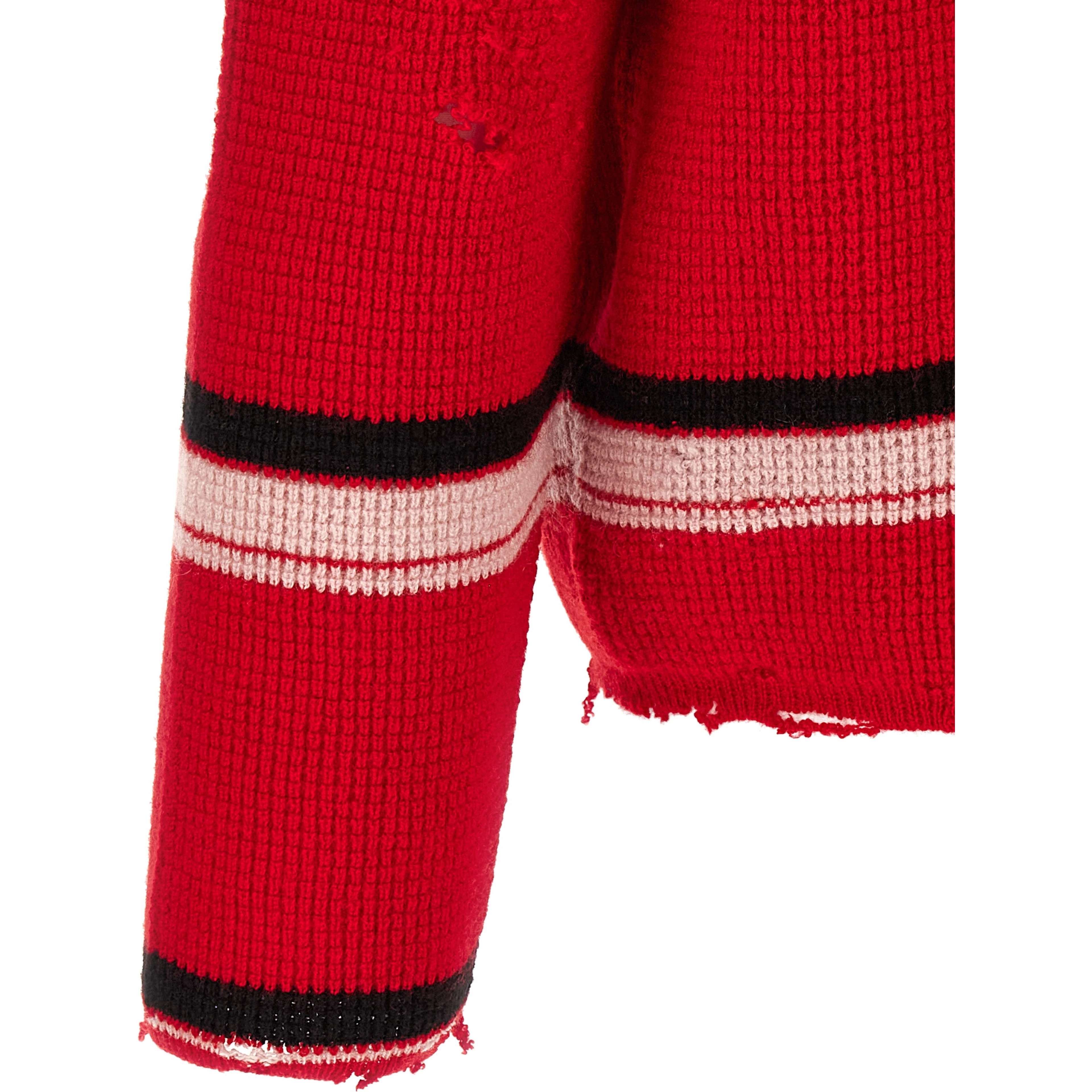 Red Wool Cardigan