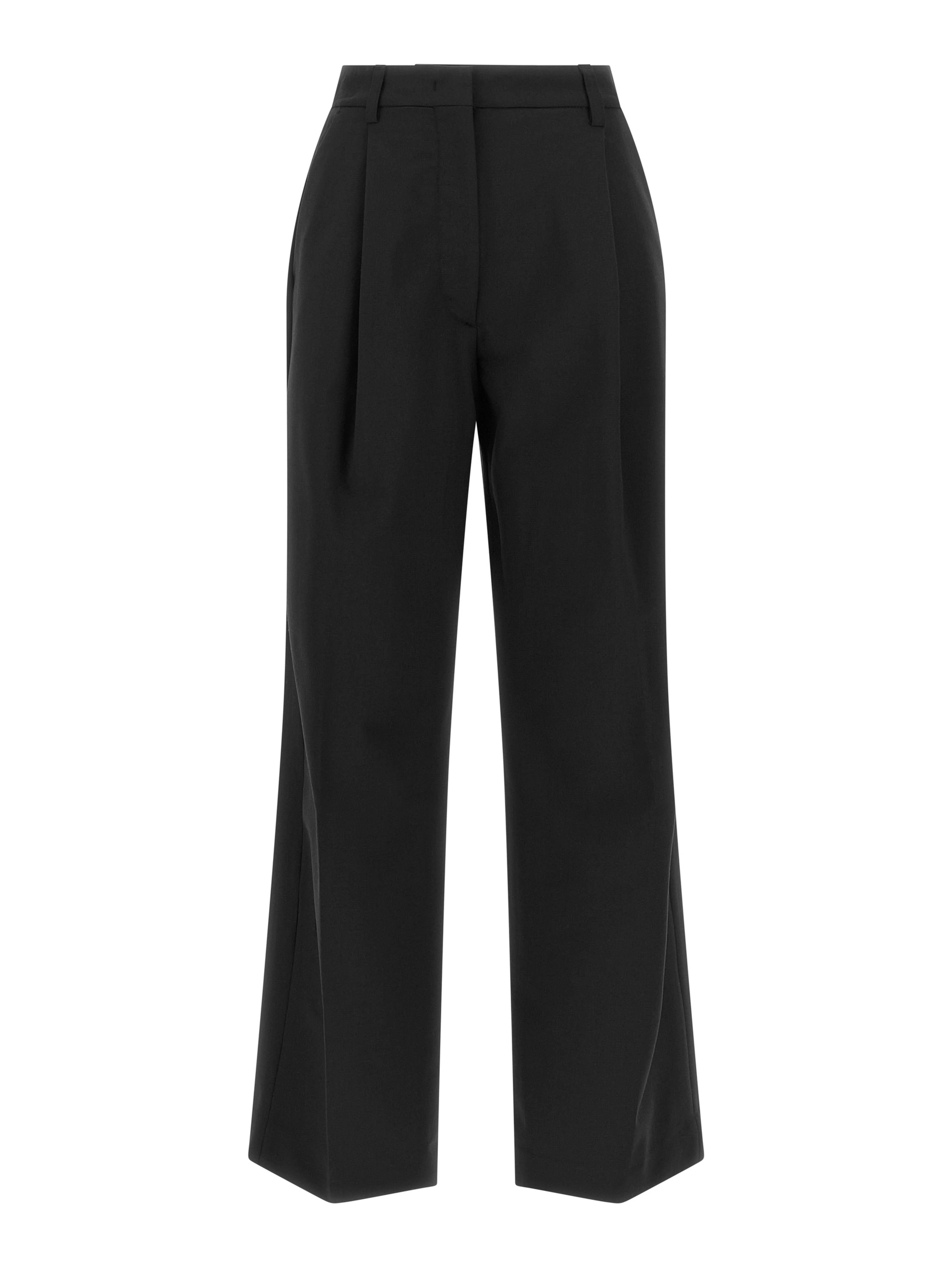 Black Polyester Dress Pants